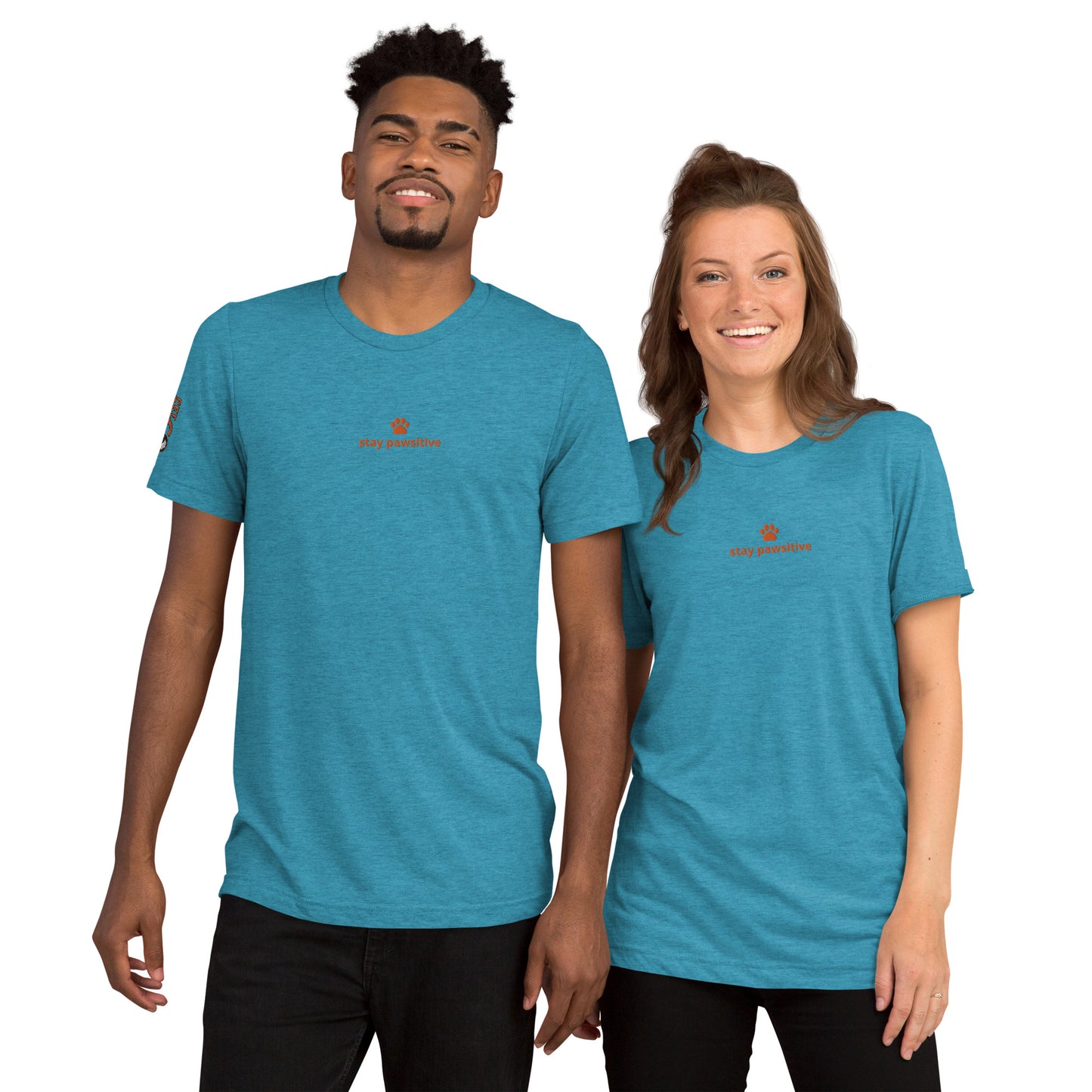 Stay pawsitive short sleeve t-shirt