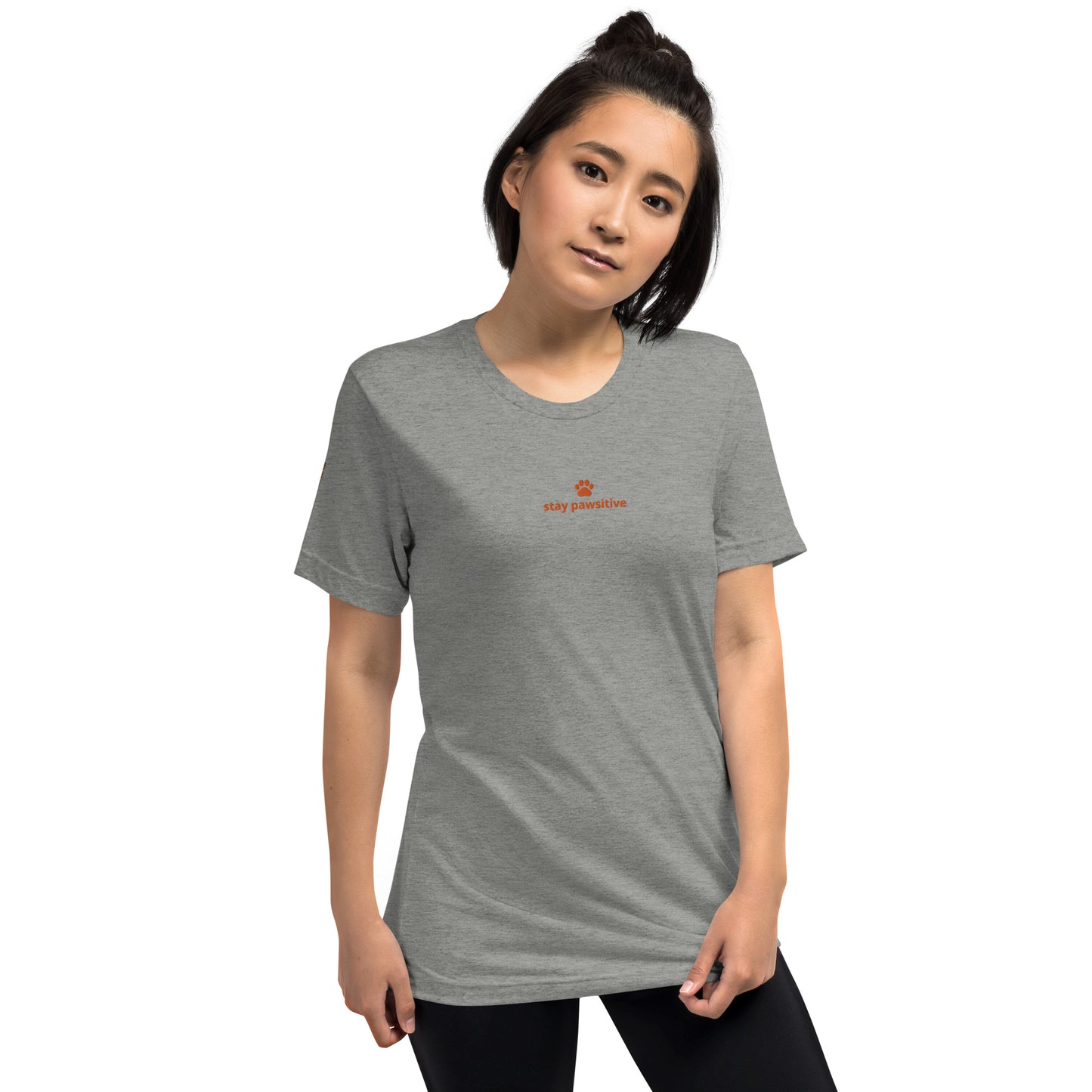 Stay pawsitive short sleeve t-shirt