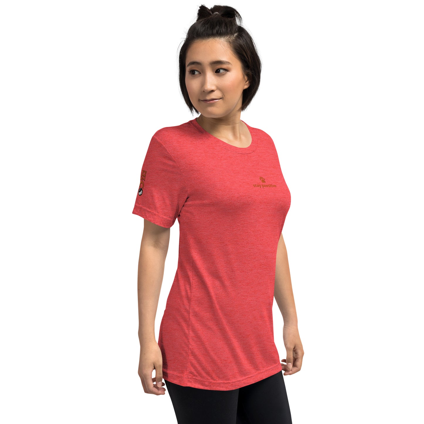 Stay pawsitive short sleeve t-shirt