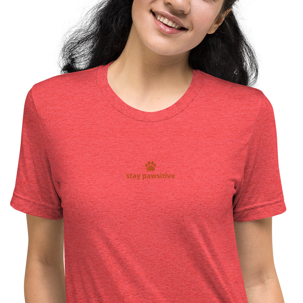 Stay pawsitive short sleeve t-shirt