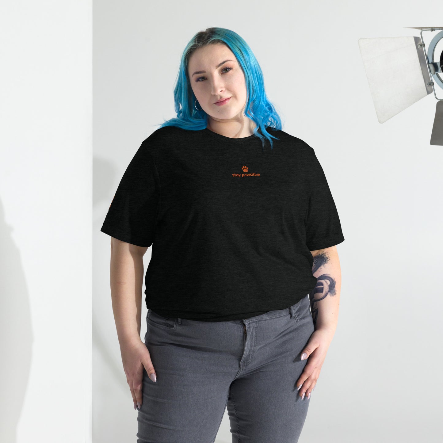 Stay pawsitive short sleeve t-shirt