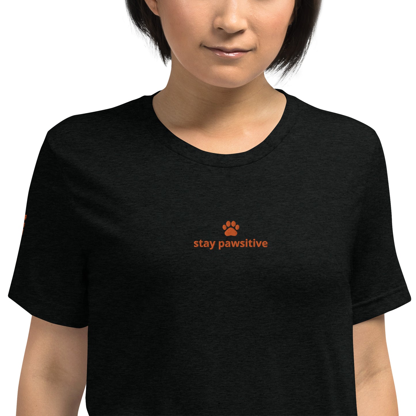 Stay pawsitive short sleeve t-shirt