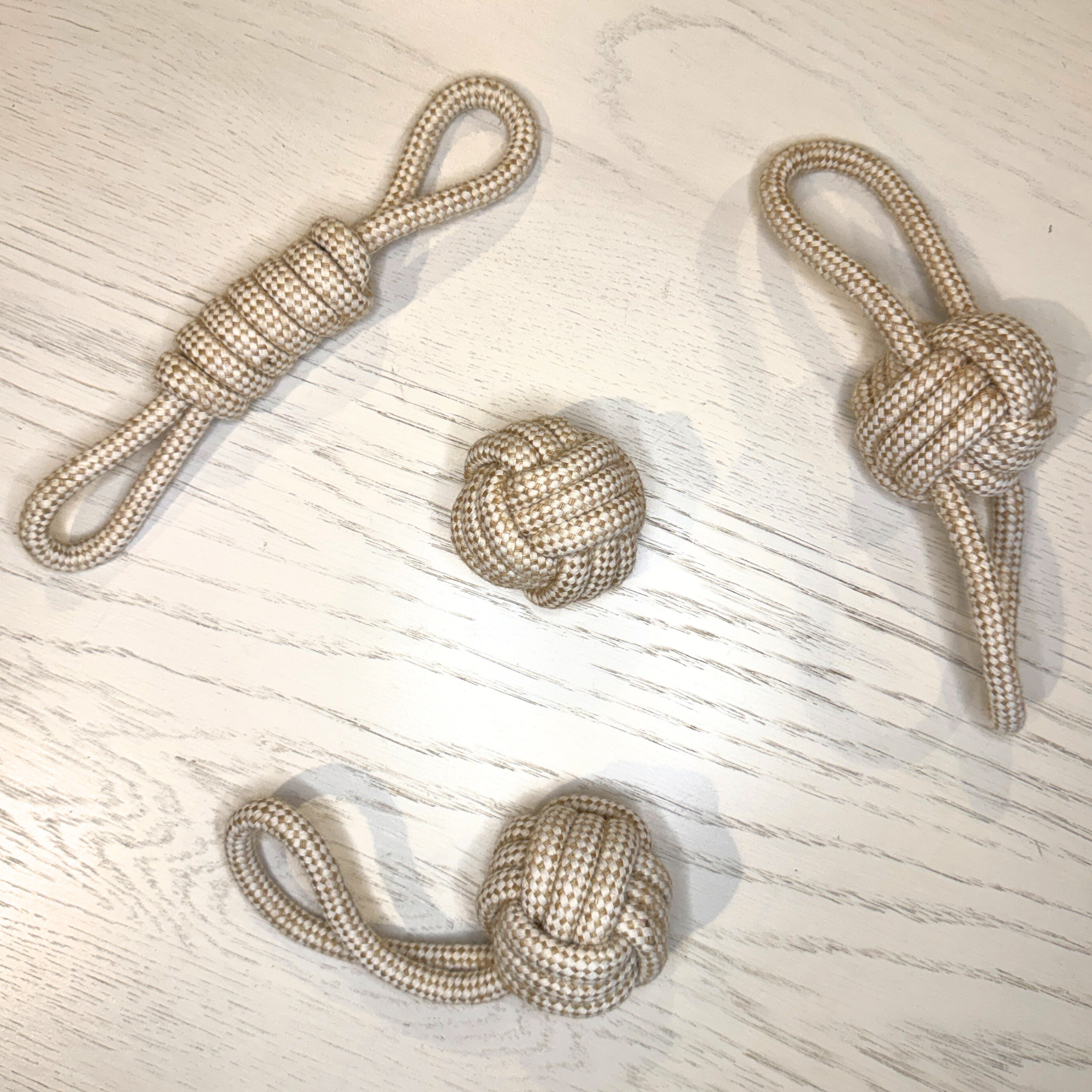 100% Natural Cotton Rope Dog Toys – Safe, Simple, and Non-Toxic Fun (4 styles)