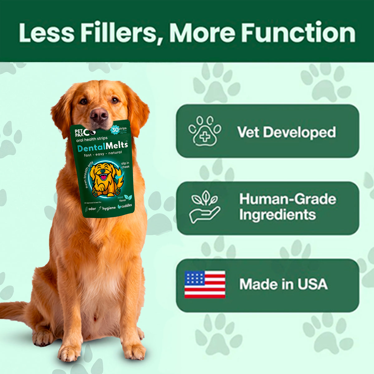 DentalMelts: 5 in 1 breath freshening strips for dogs