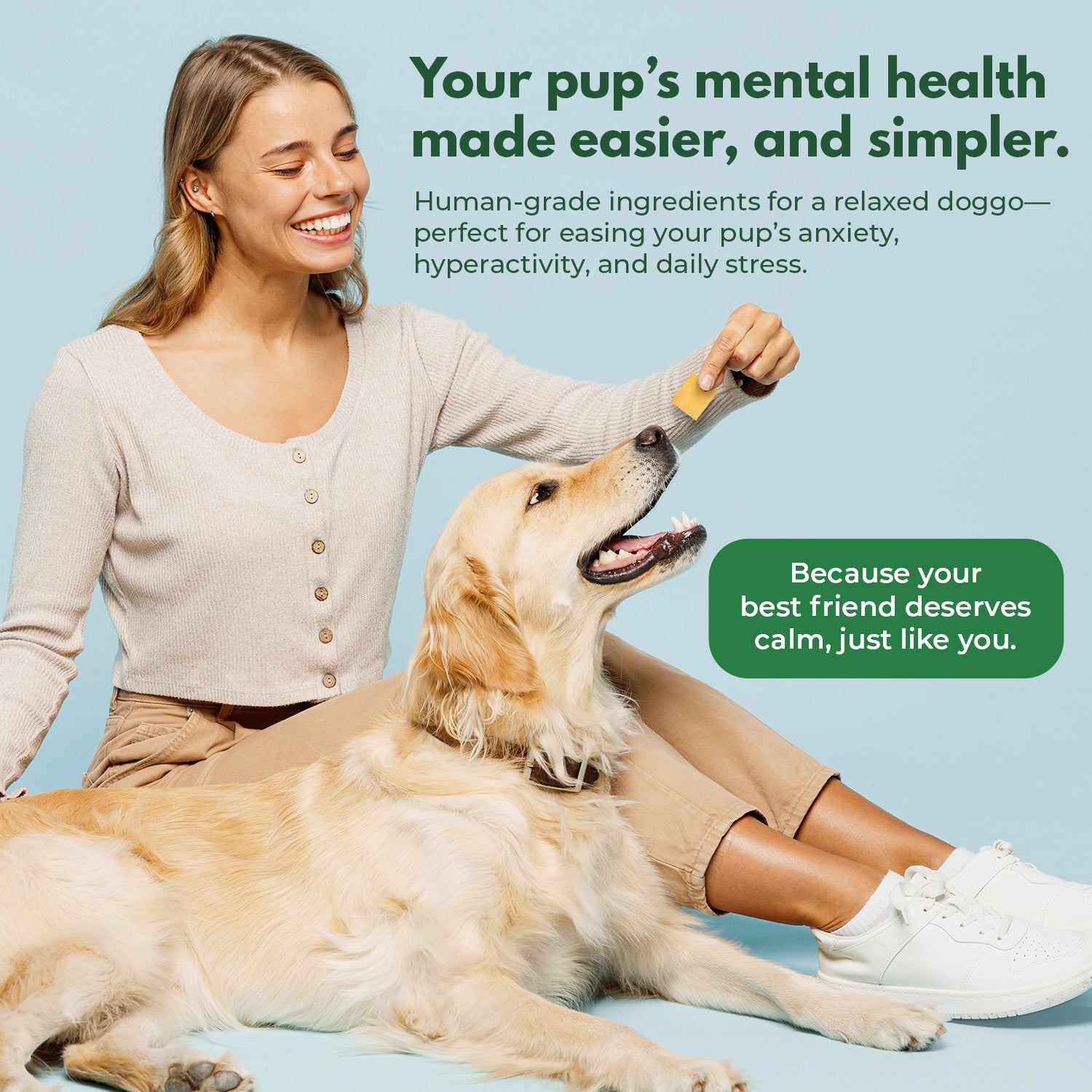 ZenMelts: 4-in-1 calming strips for dogs