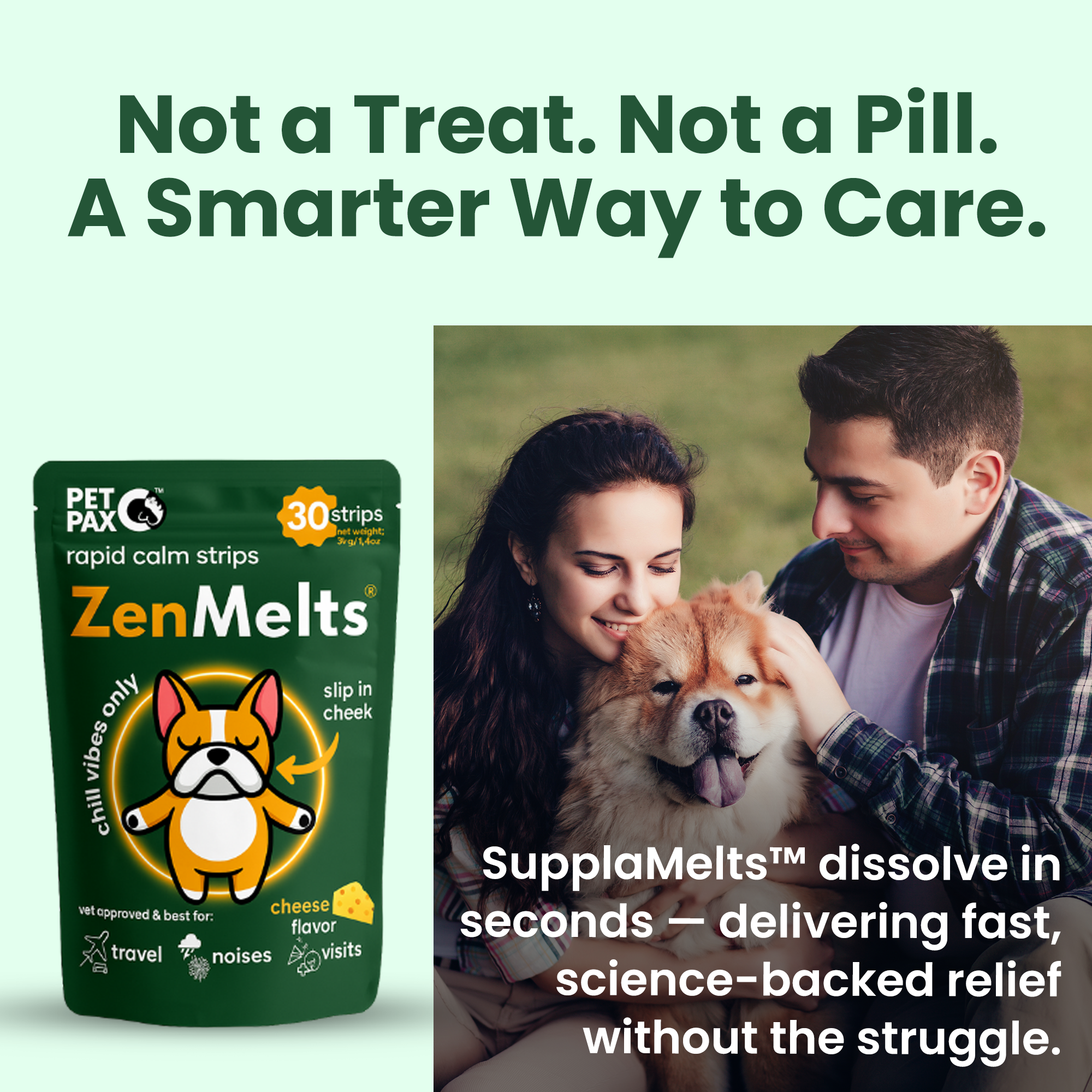 Calming Melts for Dogs: 4-in-1 behavioral support melts