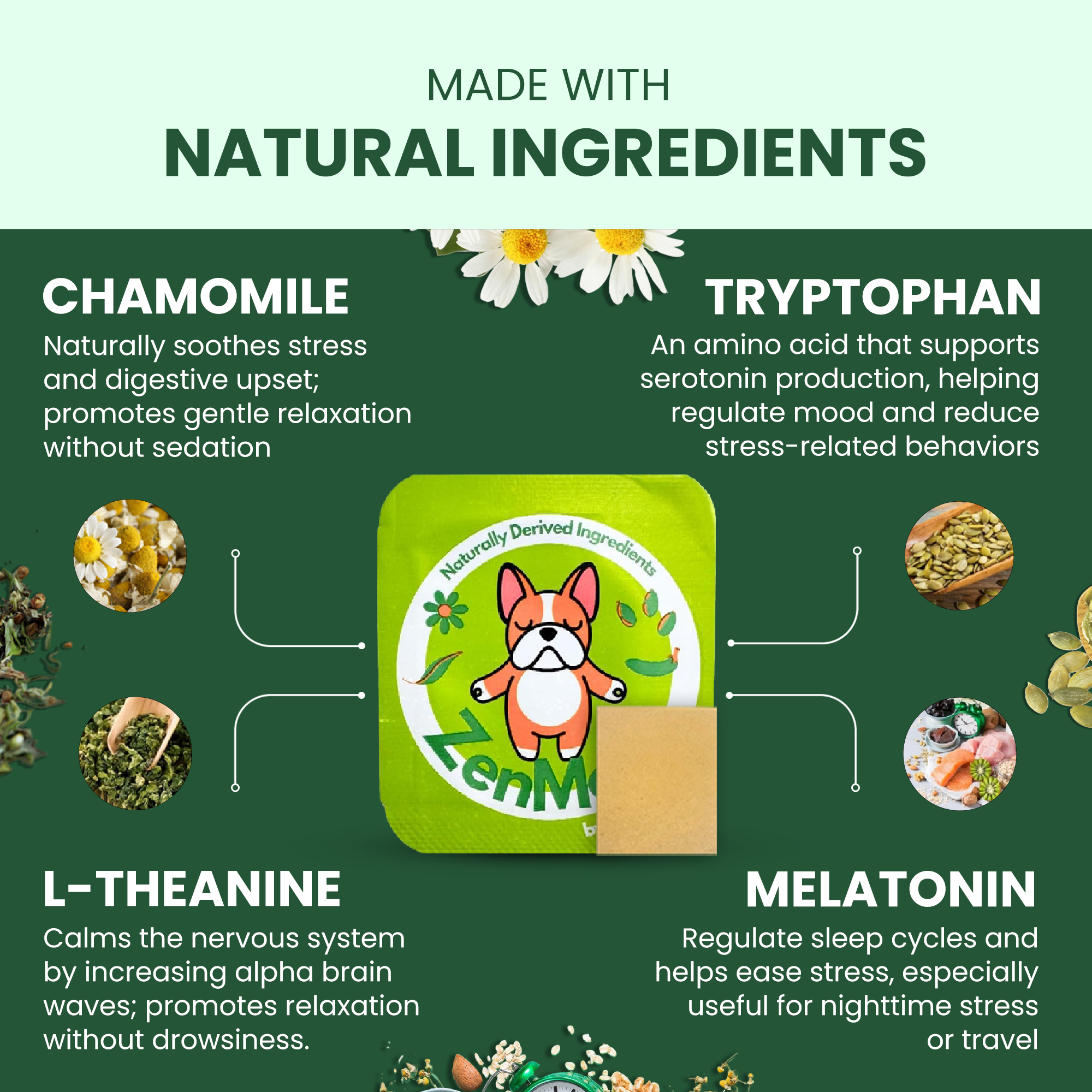 Calming Melts for Dogs: 4-in-1 behavioral support melts