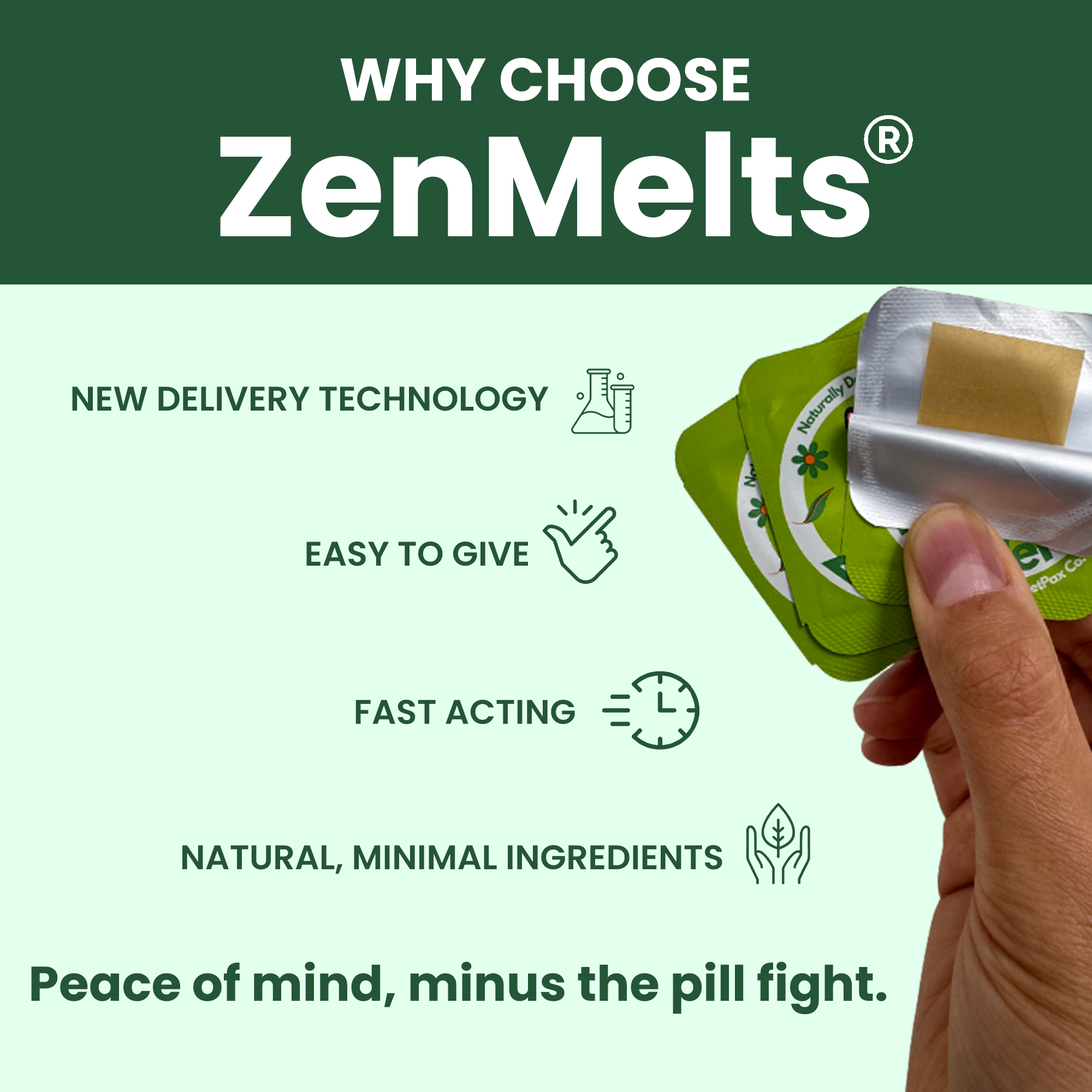 Calming Melts for Dogs: 4-in-1 behavioral support melts