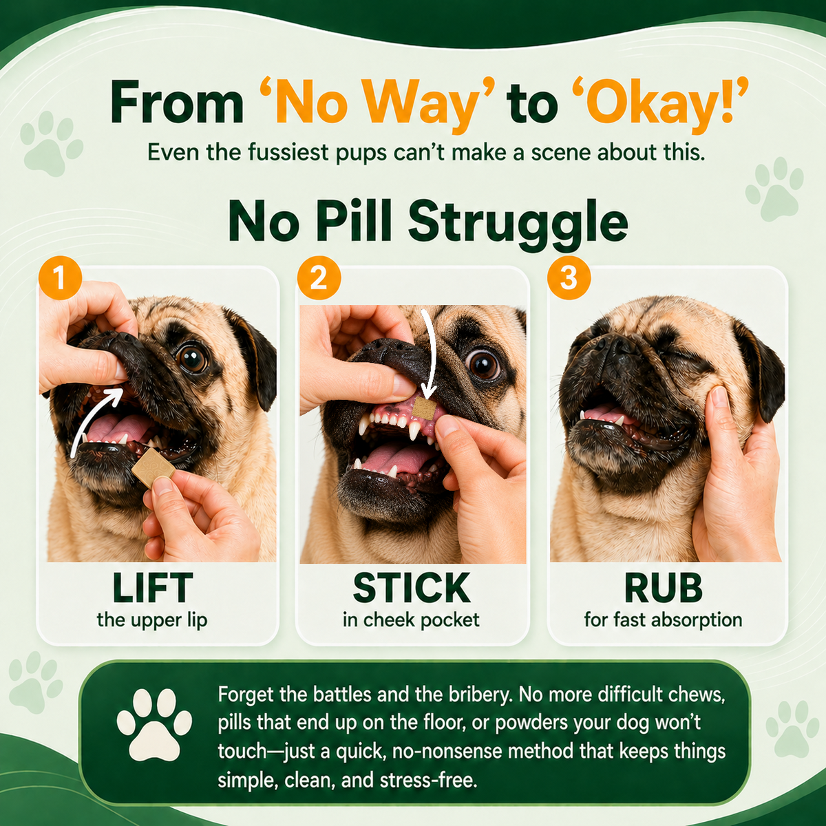 ZenMelts calming support for Dogs: 4-in-1 fast acting melts