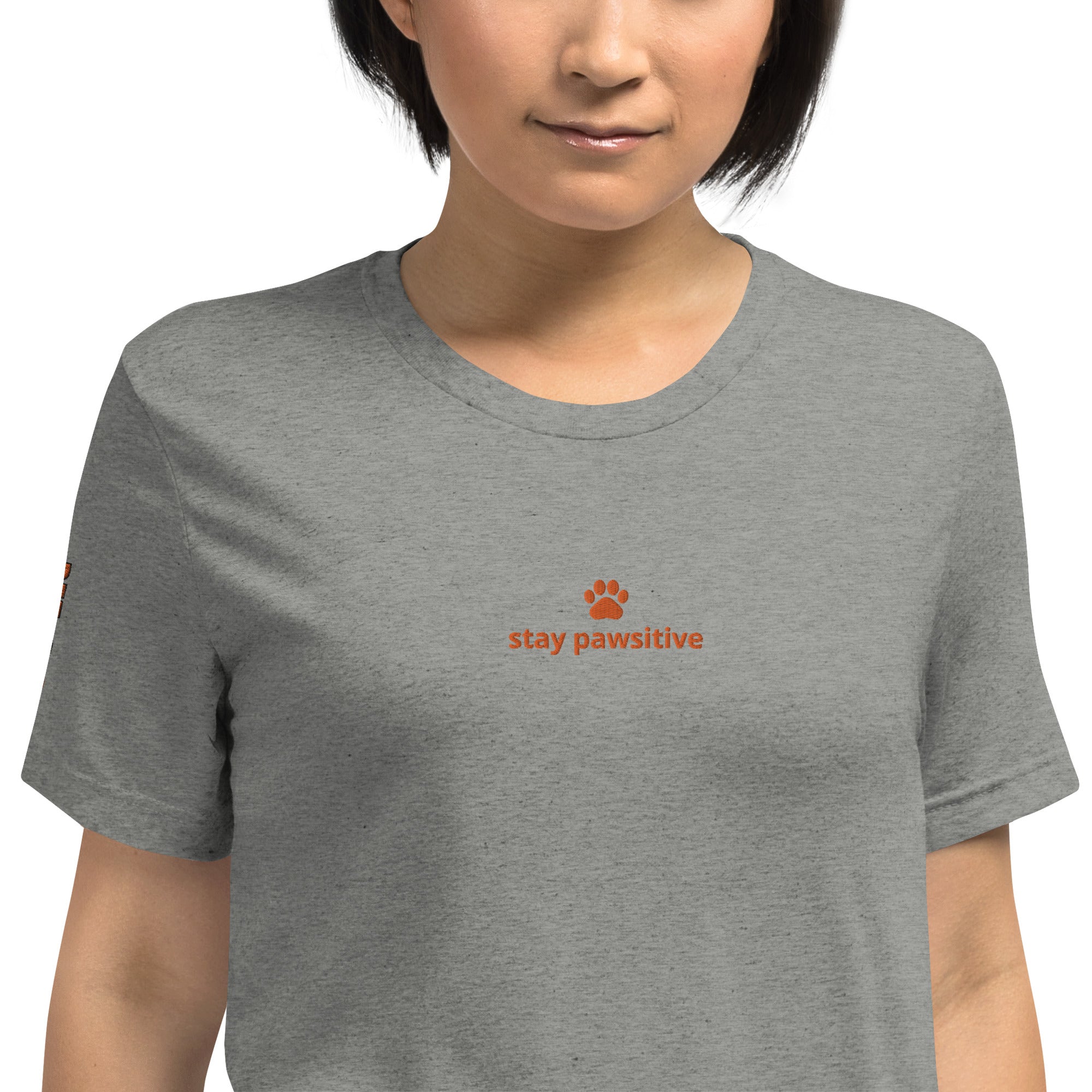 Stay pawsitive short sleeve t-shirt