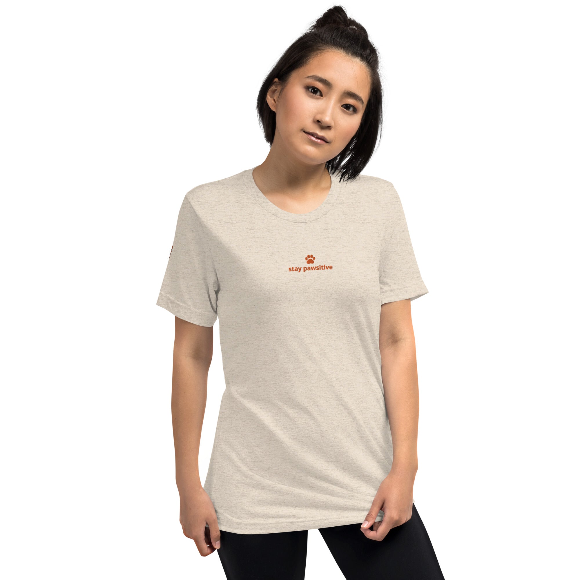Stay pawsitive short sleeve t-shirt