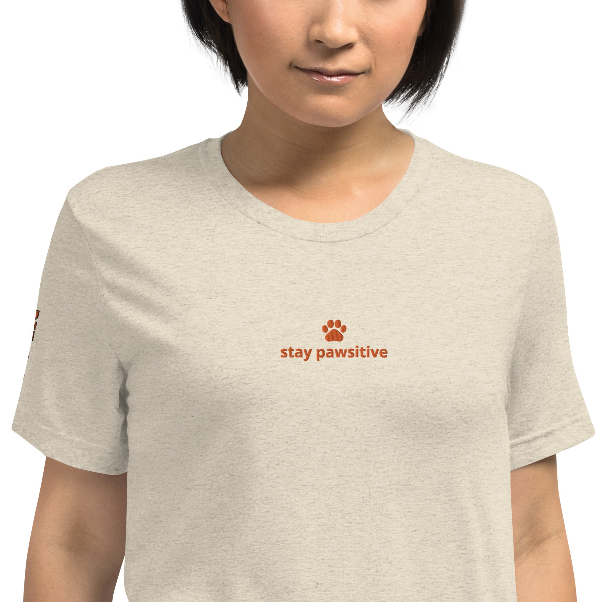 Stay pawsitive short sleeve t-shirt