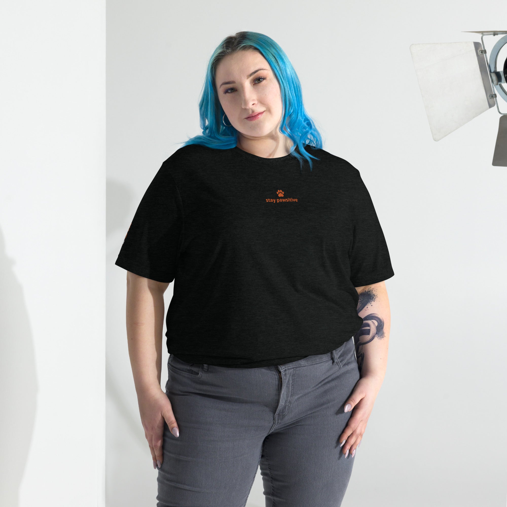 Stay pawsitive short sleeve t-shirt